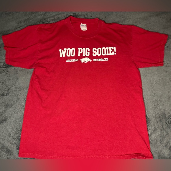 Arkansas Razorbacks Woo Pig Sooie Shirt - Picture 2 of 4